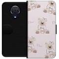 Miniatyrbillede 1 af 3: Nokia G20 Tegnebogsetui Teddy Dior Vibes - luksuriøs bamse i