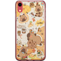 Pikkukuva 1 / 2: Apple iPhone XR Läpinäkyvä kuori Kawaii capybara mobilskal med gulliga djurmotiv
