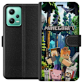Pikkukuva 1 / 3: Xiaomi Redmi Note 12 Lompakkokotelo Minecraft-matkapuhelinkotelo metsällä ja pikselityylisillä hahmoilla