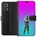 Miniatyrbillede 1 af 3: Motorola Moto E22i Tegnebogsetui sort ridder fortnite