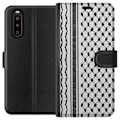 Miniatyrbillede 1 af 3: Sony Xperia 10 II Tegnebogsetui Palæstinensisk mønster - inspireret af traditionel stil keffiyeh-stof