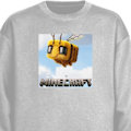 Miniatyrbilde 1 av 3: Sweatshirt for Barn | Myk og Klassisk Collegegenser A Minecraf grå one size