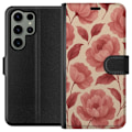 Miniatyrbillede 1 af 3: Samsung Galaxy S23 Ultra Tegnebogsetui Roseblomst