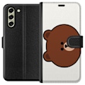 Pikkukuva 1 / 3: Samsung Galaxy S21 FE 5G Lompakkokotelo line friends brown