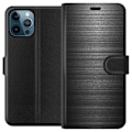 Miniatyrbillede 1 af 3: Apple iPhone 12 Pro Max Tegnebogsetui Børstet Metal