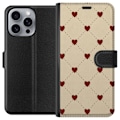 Miniatyrbild 1 av 3: Apple iPhone 16 Pro Max Plånboksfodral Heart Grid