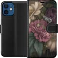 Kompatibelt Plånboksfodral till Apple iPhone 12 mini Blommor