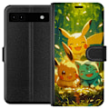 Miniatyrbillede 1 af 3: Google Pixel 6a Tegnebogsetui Pixelmonster spillestil - farverig design til retro-elskende gamere