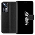 Pikkukuva 1 / 3: Xiaomi 12T Lompakkokotelo Keffiyeh-kuviointi - klassinen palestiinalainen mustavalkoinen shaali, jolla on kulttuurinen merkitys