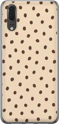 Kompatibelt Mobildeksel til Huawei P20 Beige latteflekker beige