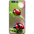 Pikkukuva 1 / 3: Huawei P10 Läpinäkyvä kuori Leppäkerttu Hyönteinen Onni Symboli Luontoaihe Suosittu Graafinen Motiivi Koristelu Kesäkiertue