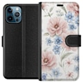 Miniatyrbillede 1 af 3: Apple iPhone 12 Pro Max Tegnebogsetui Romantiske blomster