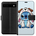 Pikkukuva 1 / 3: Google Pixel 6a Lompakkokotelo Stitch Koirapuku Lilo & Stitch Disney Hauska Design Sininen Avaruusolento Sarjakuva Hahmo Suosittu Lapsille Suosittu Di