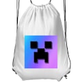 Pikkukuva 2 / 6: Jumppakassi | Kevyt Treenikassi Aikuisille Minecraft valkoinen Aikuinen