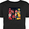 Pikkukuva 1 / 8: Lasten T-paita | Mukava T-paita Lapsille Deadpool & Wolverine musta 7-8 Vuotta