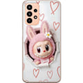 Pikkukuva 1 / 3: Samsung Galaxy A23 5G Läpinäkyvä kuori Labubu Sydän Taustakuva Pop Mart Rakkausteema Hahmodesign Suosittu Motiivi Keräilytaideteossarja