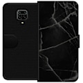 Miniatyrbillede 1 af 3: Xiaomi Redmi Note 9 Pro Tegnebogsetui Sort marmor