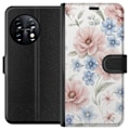 Miniatyrbillede 1 af 3: OnePlus 11 Tegnebogsetui Romantiske blomster