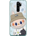 Pikkukuva 1 / 3: Xiaomi Redmi Note 8 Pro  Läpinäkyvä kuori Labubu hattuineen - Pop Mart -hahmo Mr. Butcher retrotyylillä ja luonteella