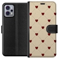 Pikkukuva 1 / 3: Motorola Moto G23 Lompakkokotelo Sydänverkko