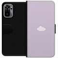 Pikkukuva 1 / 3: Xiaomi Redmi Note 10S Lompakkokotelo Lila Pilvi - minimalistinen pilvi lila taustalla
