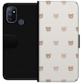 Miniatyrbillede 1 af 3: OnePlus Nord N100 Tegnebogsetui Teddybaggrund - søde teddybjørne mod en blød baggrund