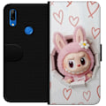 Pikkukuva 1 / 3: Huawei P Smart Z Lompakkokotelo Labubu Sydän Taustakuva Pop Mart Rakkausteema Hahmodesign Suosittu Motiivi Keräilytaideteossarja
