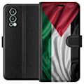 Miniatyrbillede 1 af 3: OnePlus Nord 2 5G Tegnebogsetui Palestinaflaget – ikonisk frihedssymbol i rød, sort, hvid og grøn