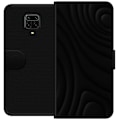 Miniatyrbilde 1 av 3: Xiaomi Redmi Note 9S Lommeboketui Svarte Bølger