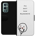 Miniatyrbild 1 av 3: OnePlus 9 Pro Plånboksfodral You Don’t Know My Password – edgy textmotiv med attityd
