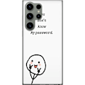 Miniatyrbild 1 av 3: Samsung Galaxy S23 Ultra Genomskinligt Skal You Don’t Know My Password – edgy textmotiv med attityd