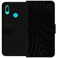 Miniatyrbillede 1 af 3: Huawei P smart 2019 Tegnebogsetui Sorte Bølger