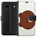 Pikkukuva 1 / 3: Google Pixel 7a Lompakkokotelo line friends brown