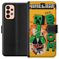 Miniatyrbillede 1 af 3: Samsung Galaxy A23 Tegnebogsetui Minecraft Boom