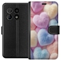 Miniatyrbillede 1 af 3: OnePlus 10 Pro Tegnebogsetui Hjerter Kærlighed Grafisk Design Romantisk Motiv Populær Symbol Grafisk Mønster Dekoration