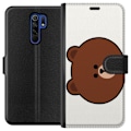 Miniatyrbillede 1 af 3: Xiaomi Redmi 9 Tegnebogsetui line friends brown