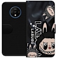 Miniatyrbillede 1 af 3: OnePlus 7T Tegnebogsetui <nl>Labubu Black Energy - Sort mønst