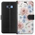 Miniatyrbillede 1 af 3: Samsung Galaxy S8 Tegnebogsetui Romantiske blomster
