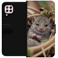 Miniatyrbillede 1 af 3: Huawei P40 lite Tegnebogsetui Rotte Smilende Dyremotiv By Motiv Urban Grafisk Design Populært Sjovt Motiv Kunstart Stil
