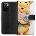 Miniatyrbillede 1 af 3: Xiaomi Redmi 10 Tegnebogsetui Nalle Puh med blomster - klassis