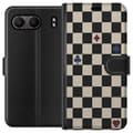 Miniatyrbillede 1 af 3: Kompatibel Tegnebogsetui til OnePlus Nord 4 Sort kortskak sort