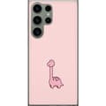 Kompatibelt Mobildeksel til Samsung Galaxy S23 Ultra Rosa dinosaur