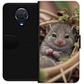 Miniatyrbillede 1 af 3: Nokia G20 Tegnebogsetui Rotte Smilende Dyremotiv By Motiv Urban Grafisk Design Populært Sjovt Motiv Kunstart Stil