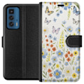 Miniatyrbillede 1 af 3: Motorola Edge 20 Pro Tegnebogsetui Sommerblomster
