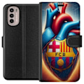 Miniatyrbillede 1 af 3: Motorola Moto G41 Tegnebogsetui FCB Hjerte