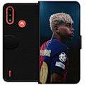 Miniatyrbillede 1 af 3: Motorola Moto E7 Power Tegnebogsetui Lamine Yamal - Barcelonas Wunderkind i fokus