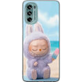 Pikkukuva 1 / 3: Motorola Moto G62 5G Läpinäkyvä kuori Labubu Vaaleanpunaine