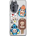 Miniatyrbilde 1 av 3: Motorola Edge (2022) Gjennomsiktig deksel Labubu figure samling - Pop Mart Labubu The Monsters i fargerik design
