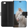 Miniatyrbillede 1 af 3: Apple iPhone SE (2016) Tegnebogsetui Hest & Kat