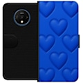 Pikkukuva 1 / 3: OnePlus 7T Lompakkokotelo Siniset Sydämet